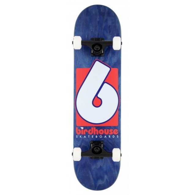 Birdhouse Stage 3 B Logo Complete Skateboard - Navy/Red 7.75