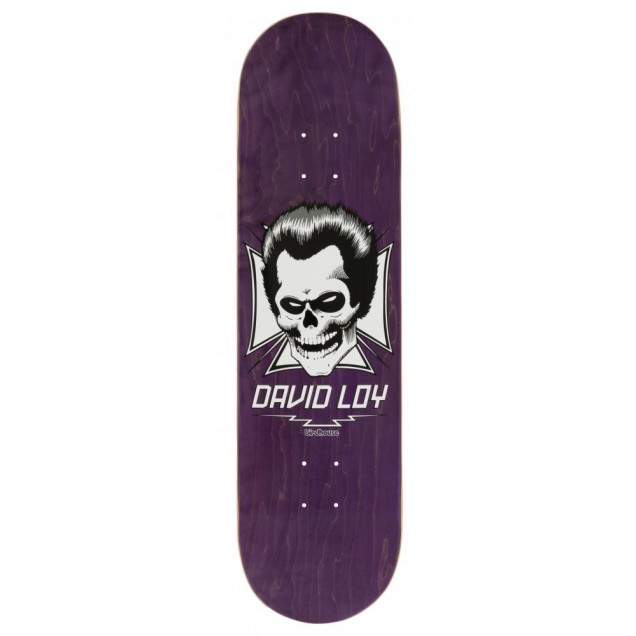 Birdhouse Pro Loy Skull Skateboard Deck - Purple 8.38