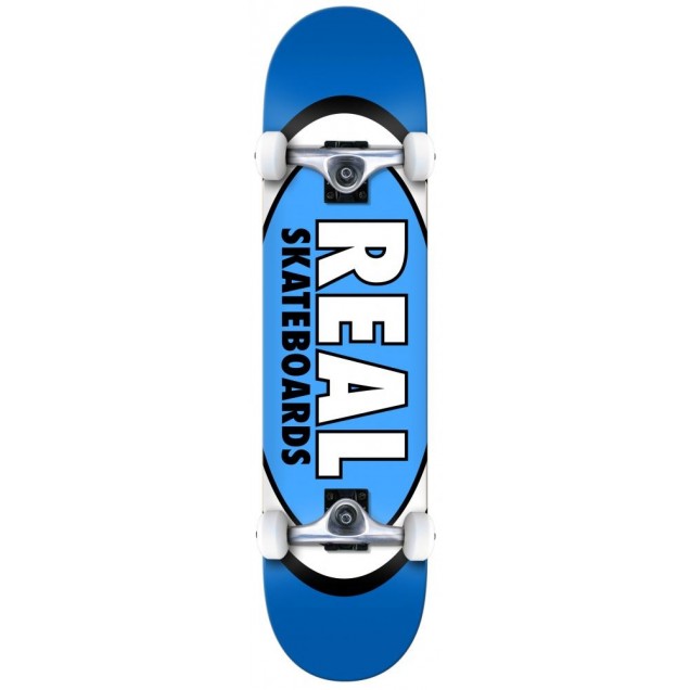 Real Classic Oval  Complete Skateboard Blue 7.75