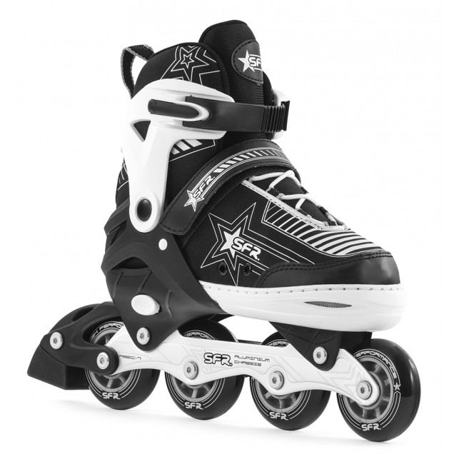 SFR Pulsar Adjustable Inline Skates - Silver