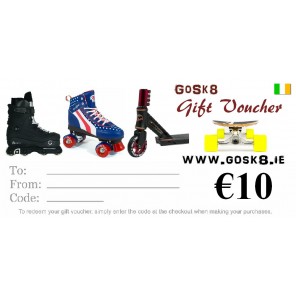 GoSk8 €10 Gift Voucher