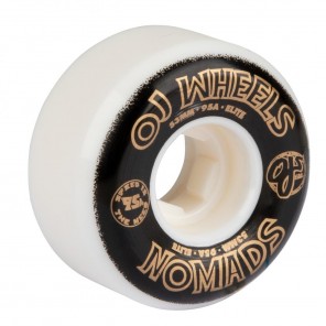 OJ Elite Nomads 95a Skateboard Whels White 53 MM  (Pack of 4)