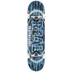 Real Stealth Oval Complete Skateboard Blue- 7.75"