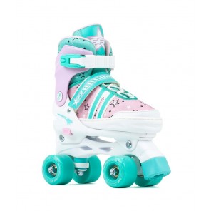 SFR Spectra Adjustable Quad Roller Skates - Pink/Green