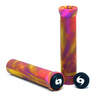 Storm Twister Scooter Grips - Pink/Yellow/Purple