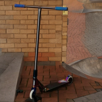 UrbanArtt Primo Custom Stunt Scooter - Chrome/NeoChrome