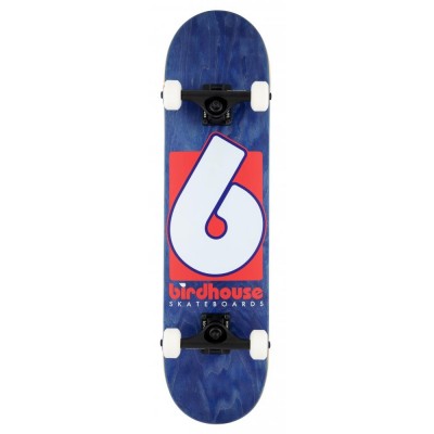 Birdhouse Stage 3 B Logo Complete Skateboard - Navy/Red 7.75"
