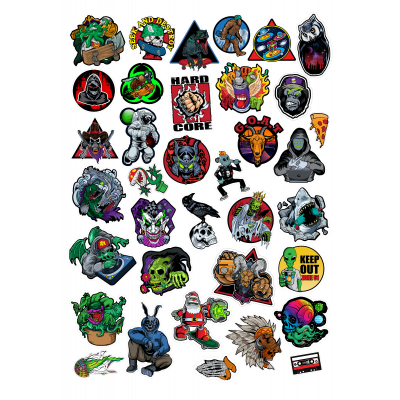 Gosk8 Stickers - A3