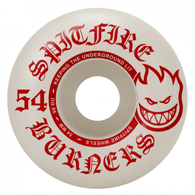 Spitfire 99Du Burner 54mm Skateboard Wheels (Pack of 4) - Red