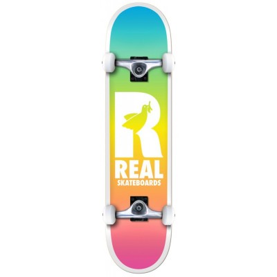 Real Be Free Fades Complete Skateboard Multi - 7.5"