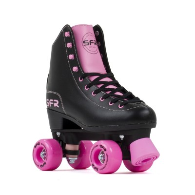 SFR Figure Quad Roller Skates - Black/Pink