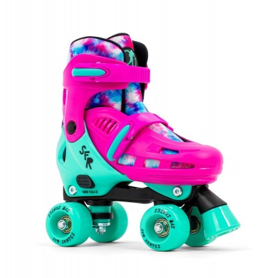 SFR Hurricane IV Adjustable Quad Roller Skates - Tie-Dye