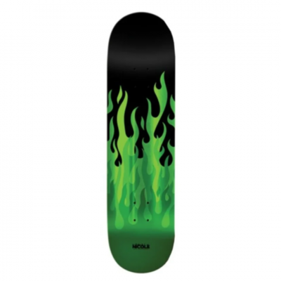 Real Nicole Kitted Assorted TF Skateboard deck Green - 8.06"