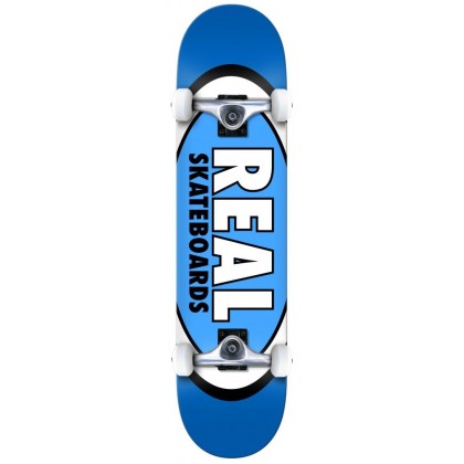 Real Classic Oval  Complete Skateboard Blue 7.75"