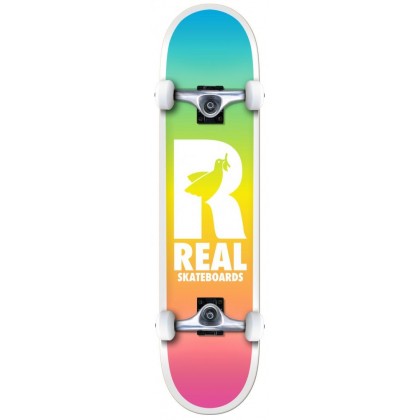 Real Be Free Fades Complete Skateboard Multi - 7.5"